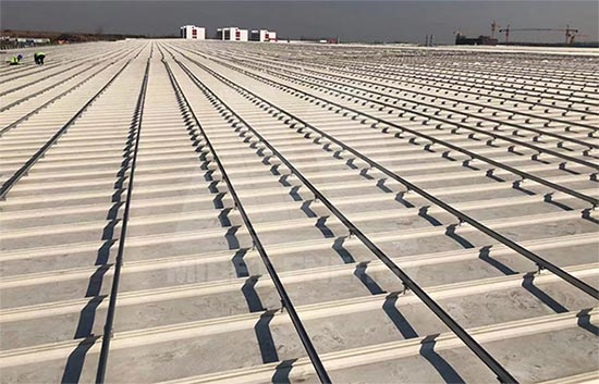 彩鋼瓦立縫金屬屋面太陽能夾具